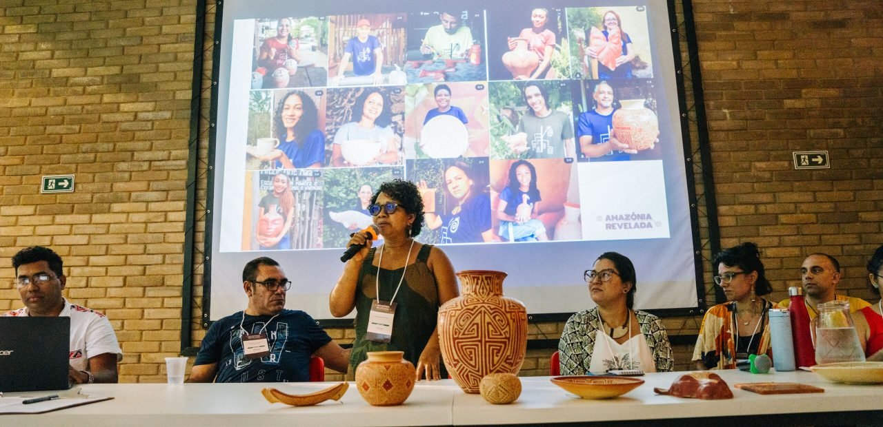 Cilene Andrade no I Encontro do Projeto Amazônia Revelada no MUSA – Museu da Amazônia, em Manaus (AM)